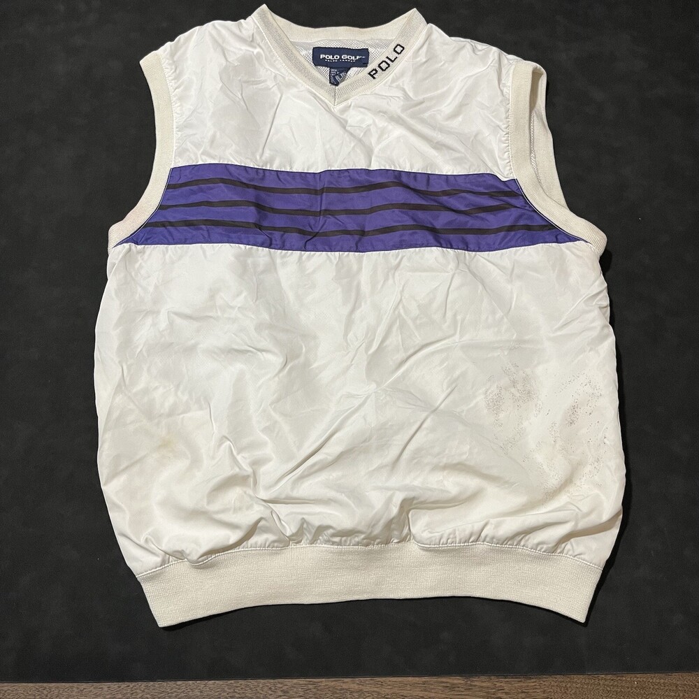 Polo Ralph Lauren Tennis Golf Sweater Vest Vintage 90s Windbreaker Jacket Sport